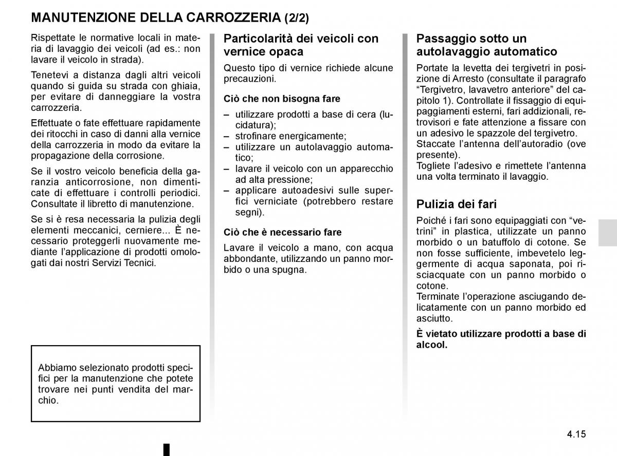 Renault Kadjar owners manual manuale del proprietario / page 229