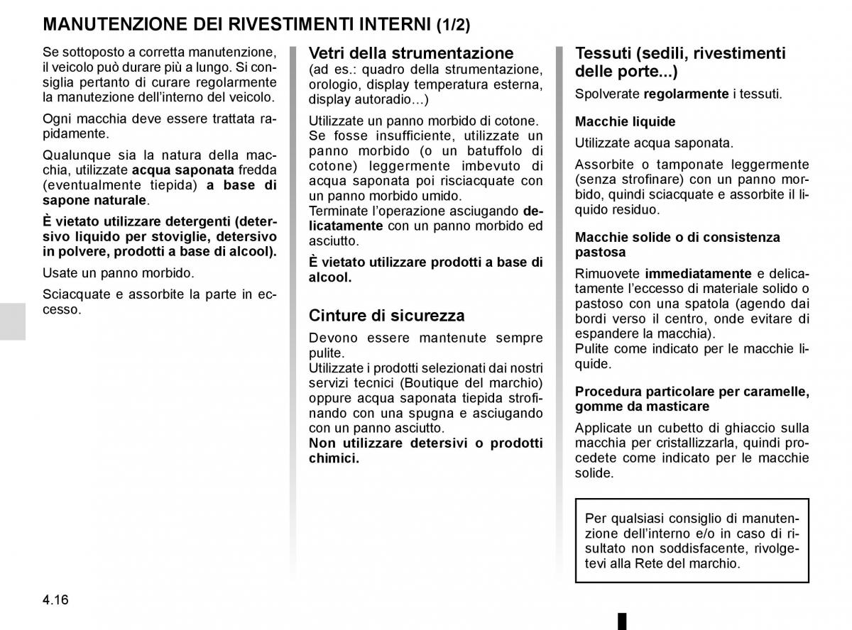 Renault Kadjar owners manual manuale del proprietario / page 230