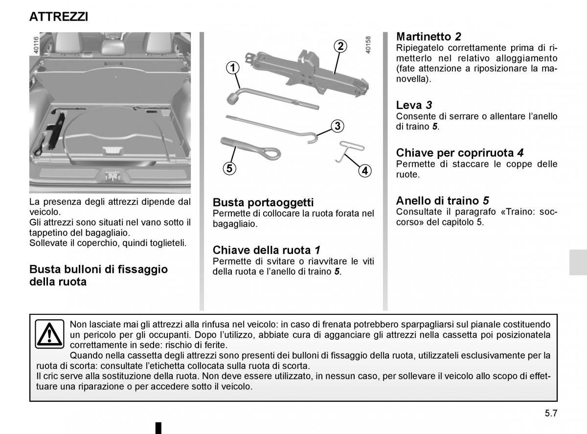 Renault Kadjar owners manual manuale del proprietario / page 239