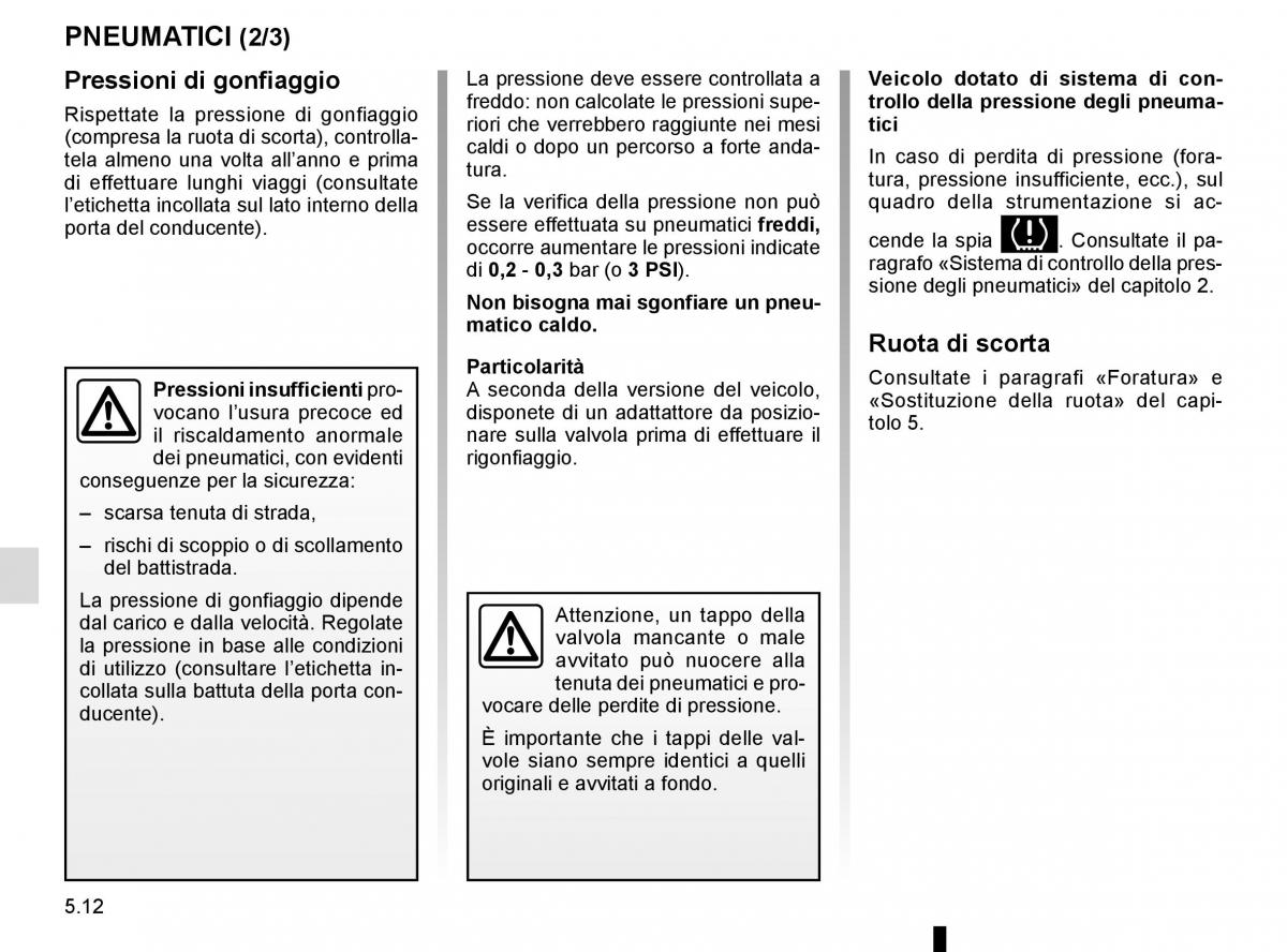 Renault Kadjar owners manual manuale del proprietario / page 244