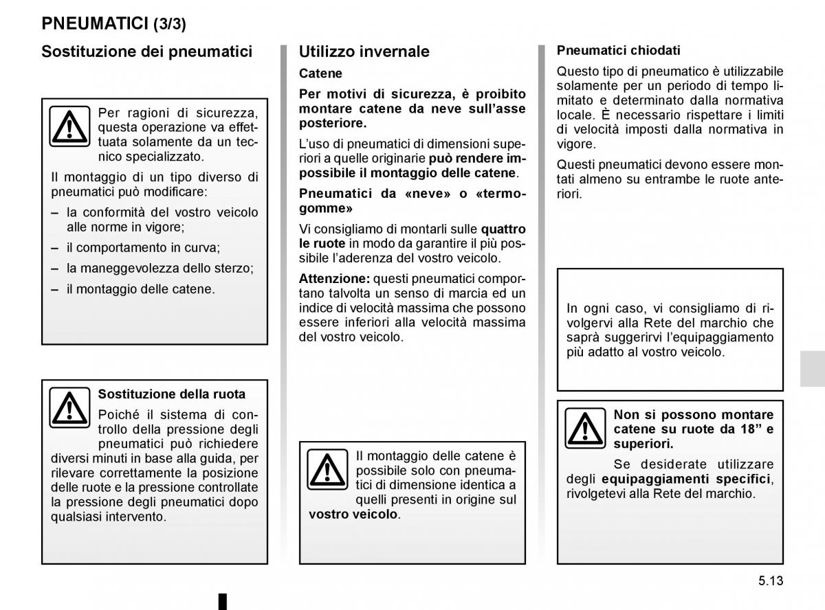 Renault Kadjar owners manual manuale del proprietario / page 245