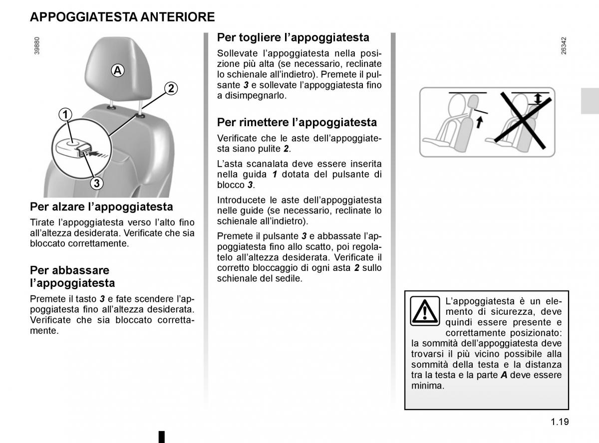 Renault Kadjar owners manual manuale del proprietario / page 25