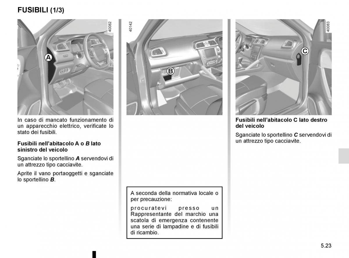 Renault Kadjar owners manual manuale del proprietario / page 255