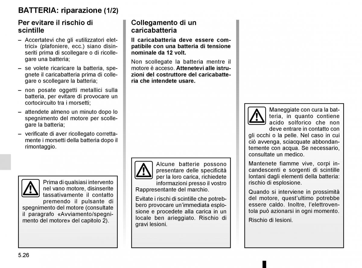 Renault Kadjar owners manual manuale del proprietario / page 258