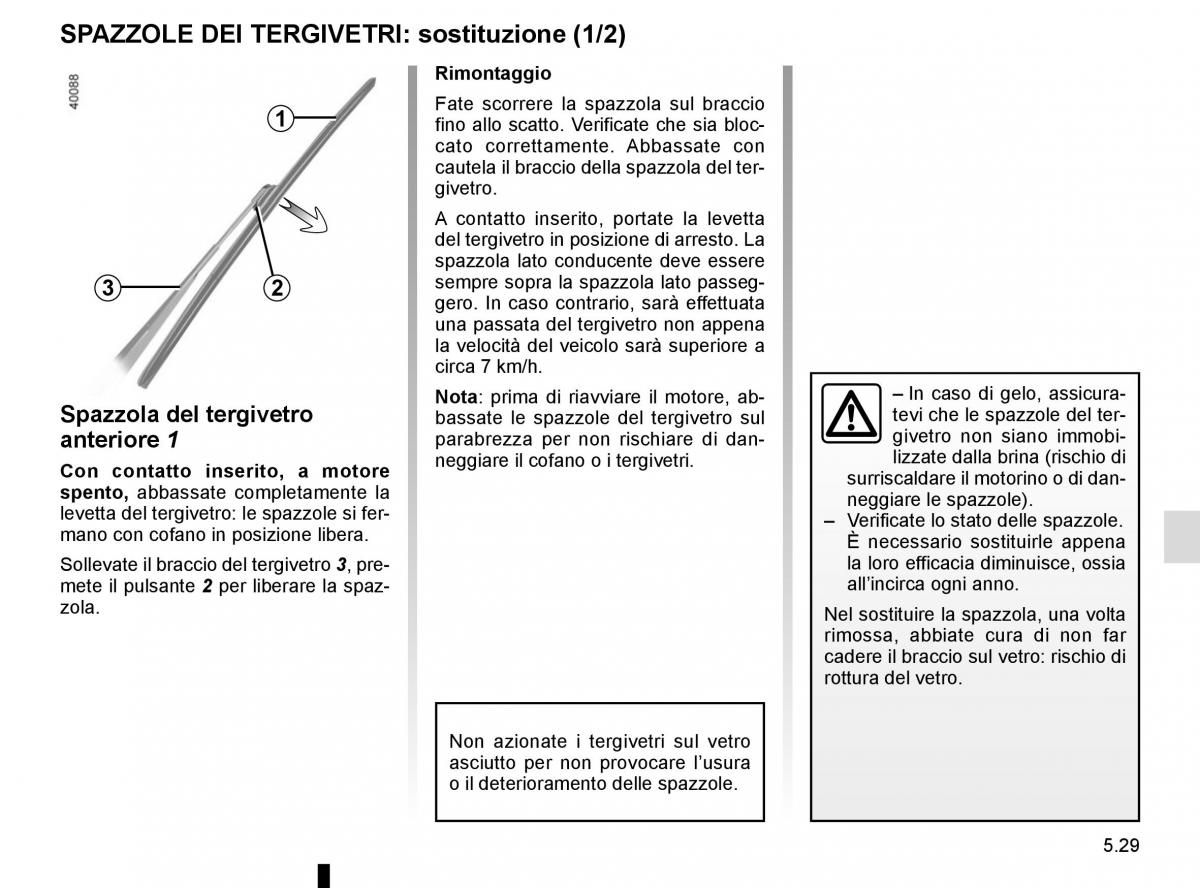 Renault Kadjar owners manual manuale del proprietario / page 261