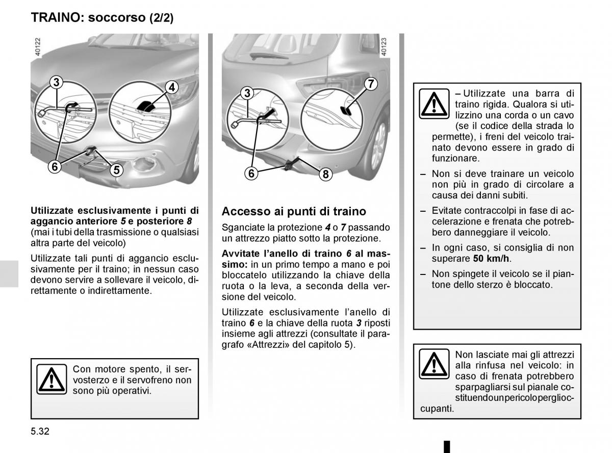 Renault Kadjar owners manual manuale del proprietario / page 264