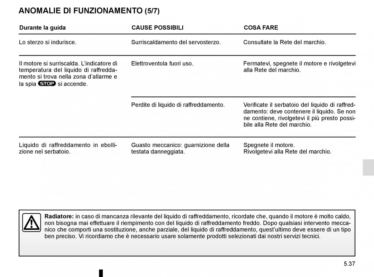 Renault Kadjar owners manual manuale del proprietario / page 269