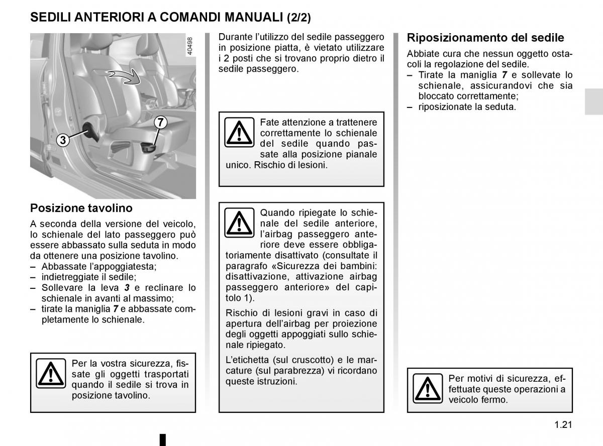 Renault Kadjar owners manual manuale del proprietario / page 27