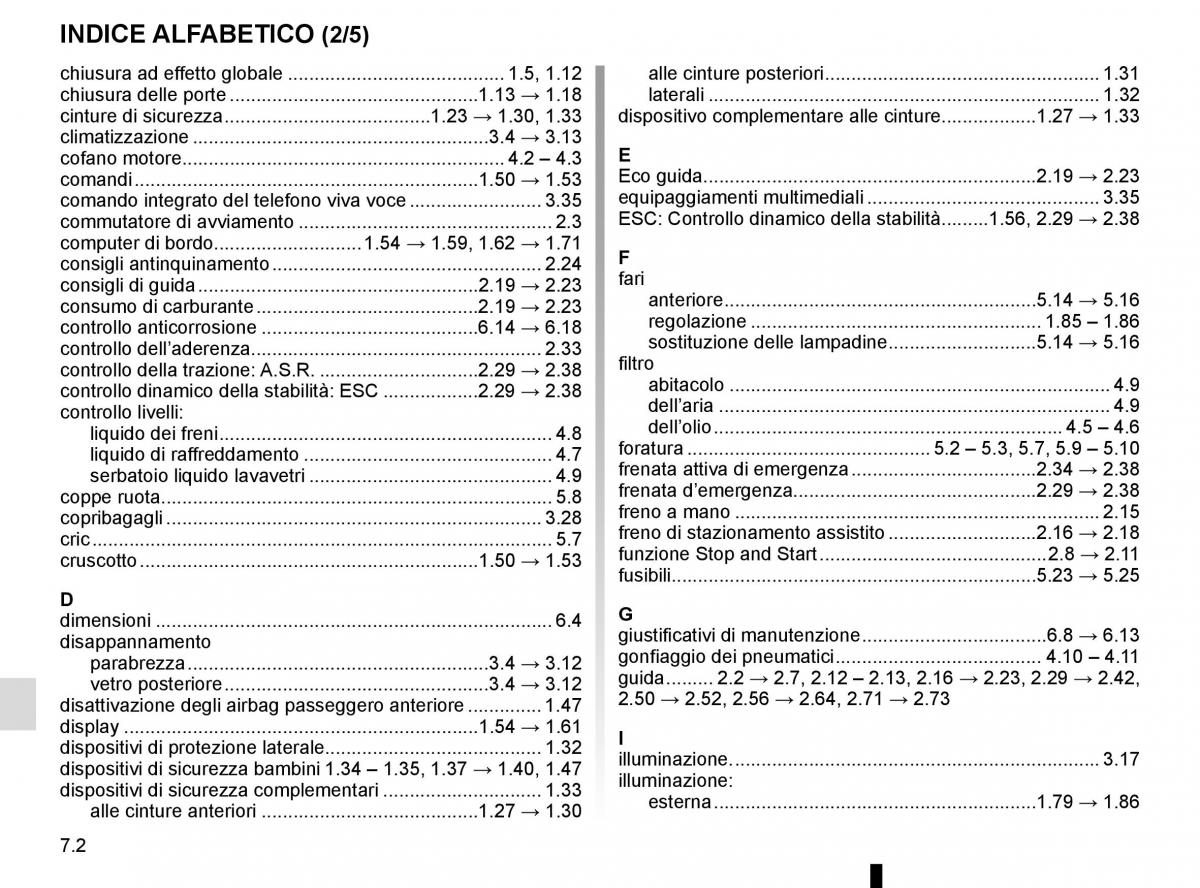 Renault Kadjar owners manual manuale del proprietario / page 292