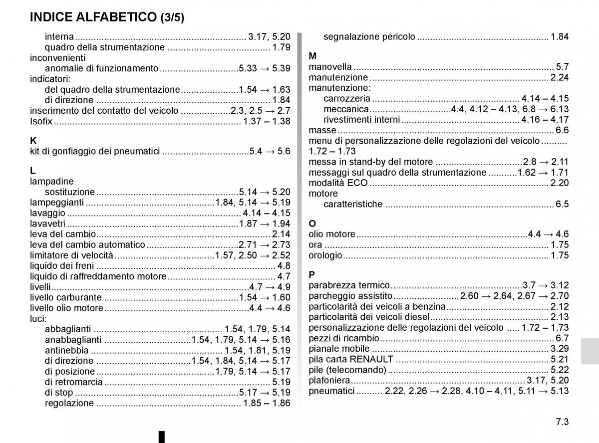 Renault Kadjar owners manual manuale del proprietario / page 293