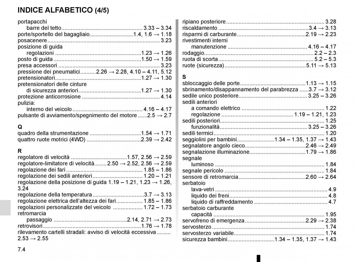 Renault Kadjar owners manual manuale del proprietario / page 294