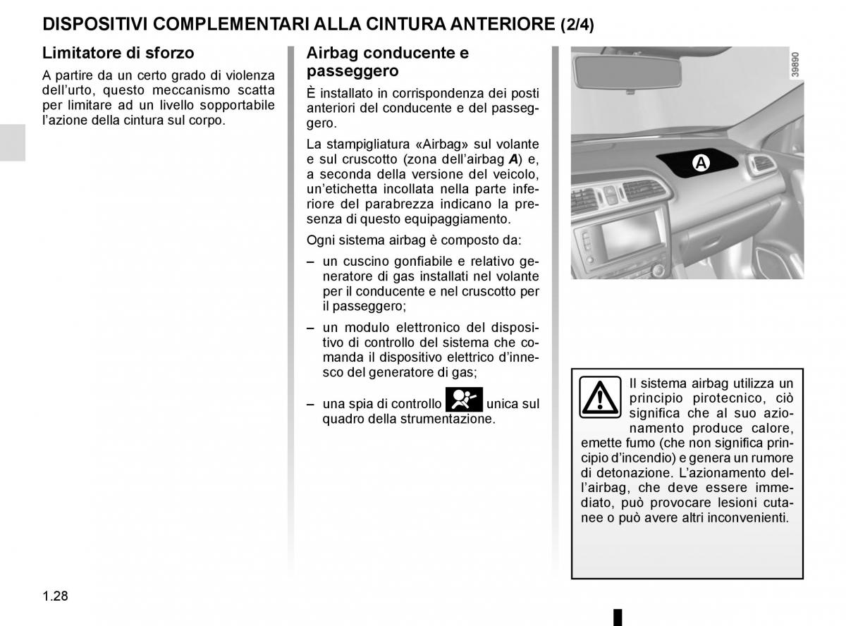 Renault Kadjar owners manual manuale del proprietario / page 34