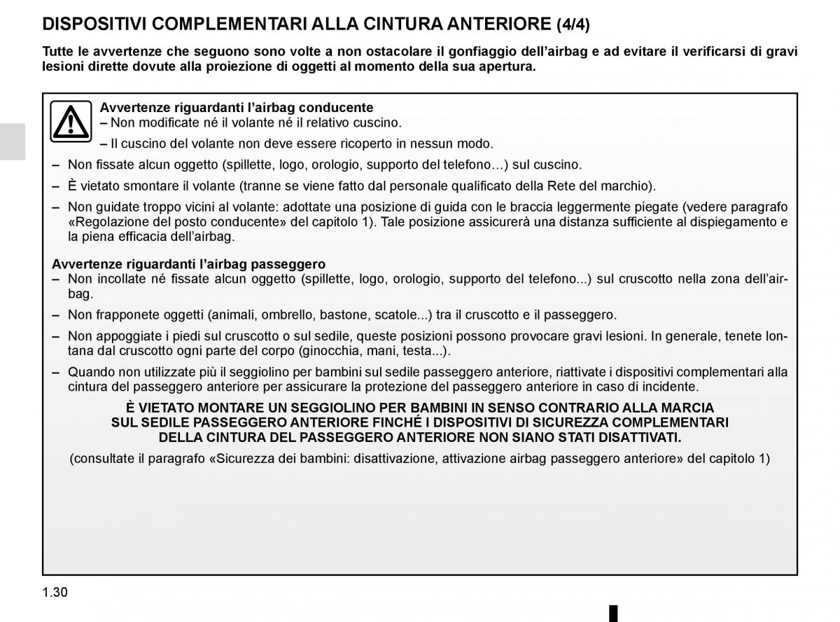 Renault Kadjar owners manual manuale del proprietario / page 36