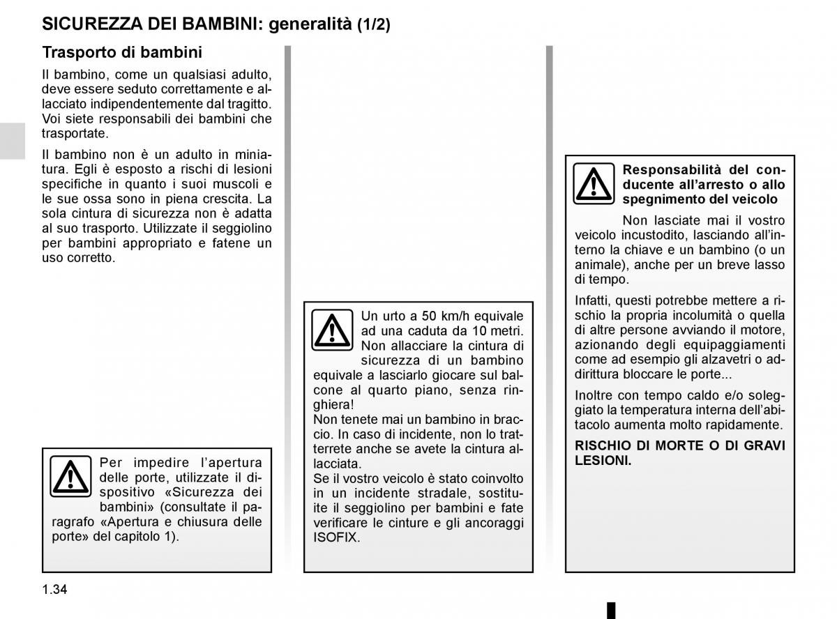 Renault Kadjar owners manual manuale del proprietario / page 40