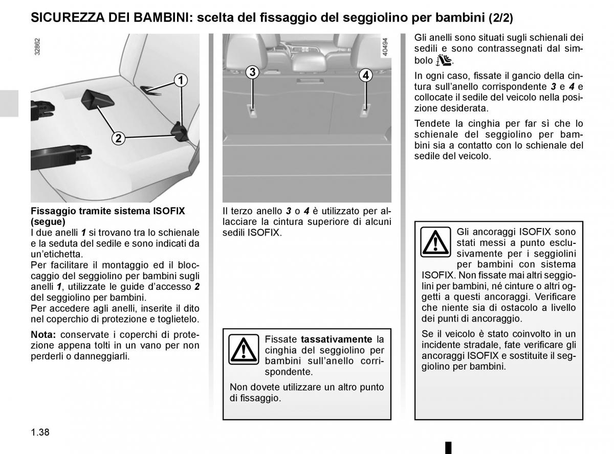 Renault Kadjar owners manual manuale del proprietario / page 44