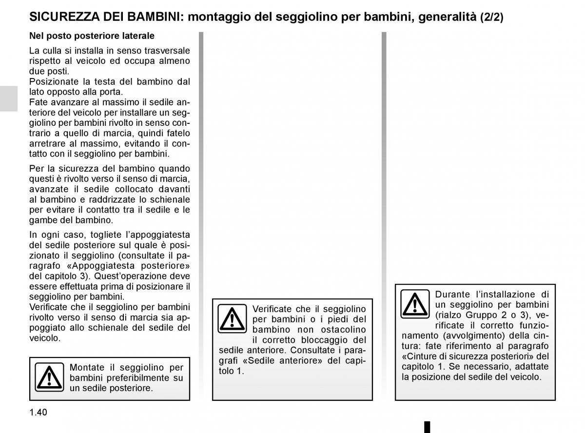 Renault Kadjar owners manual manuale del proprietario / page 46