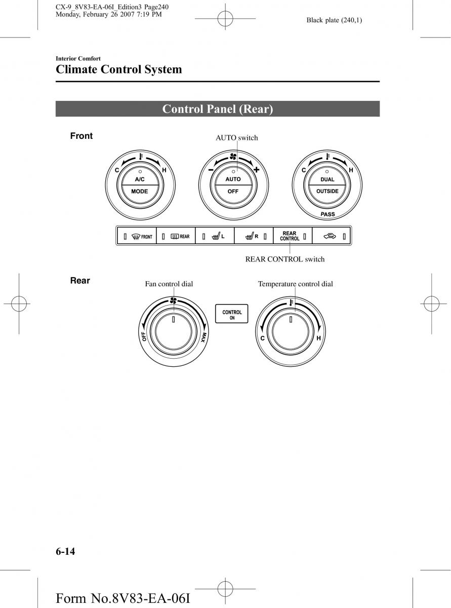 Mazda CX 9 owners manual / page 240