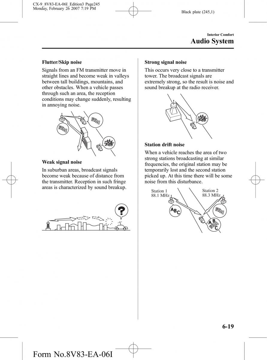 Mazda CX 9 owners manual / page 245