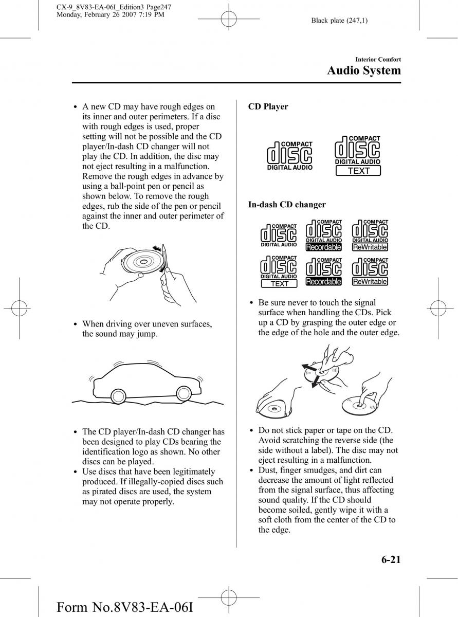 Mazda CX 9 owners manual / page 247