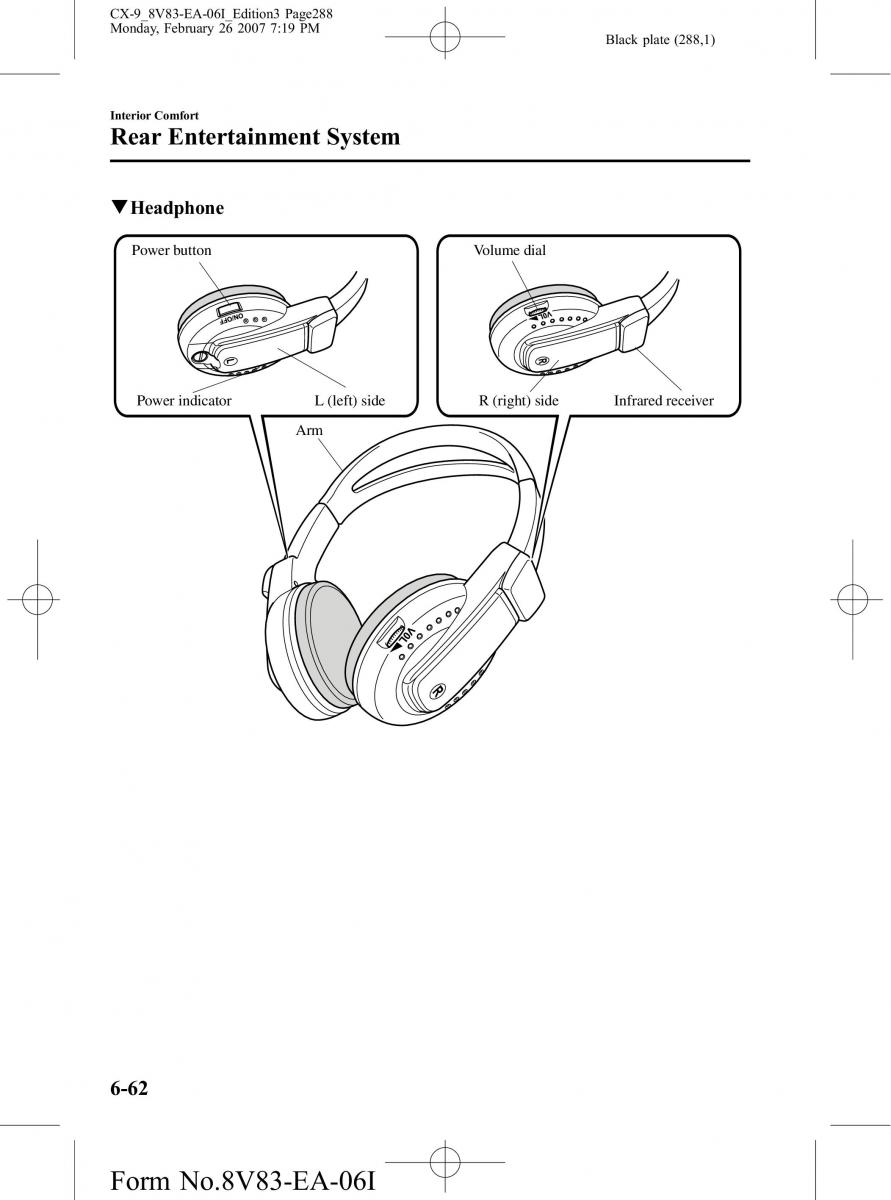 Mazda CX 9 owners manual / page 288