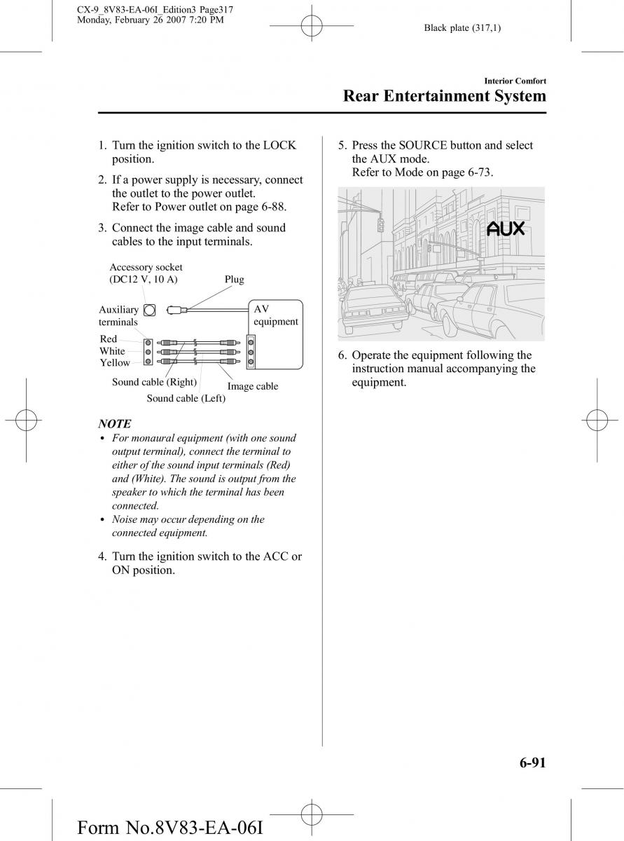 Mazda CX 9 owners manual / page 317