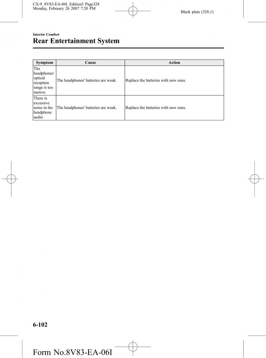 Mazda CX 9 owners manual / page 328