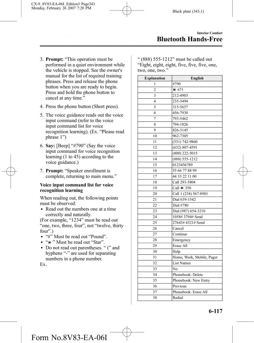 Mazda CX 9 owners manual / page 343