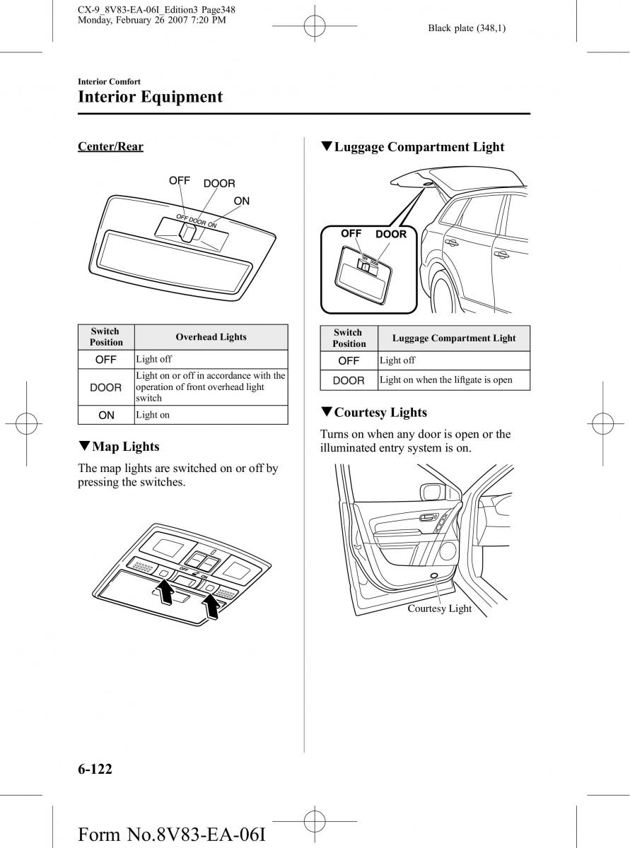 Mazda CX 9 owners manual / page 348