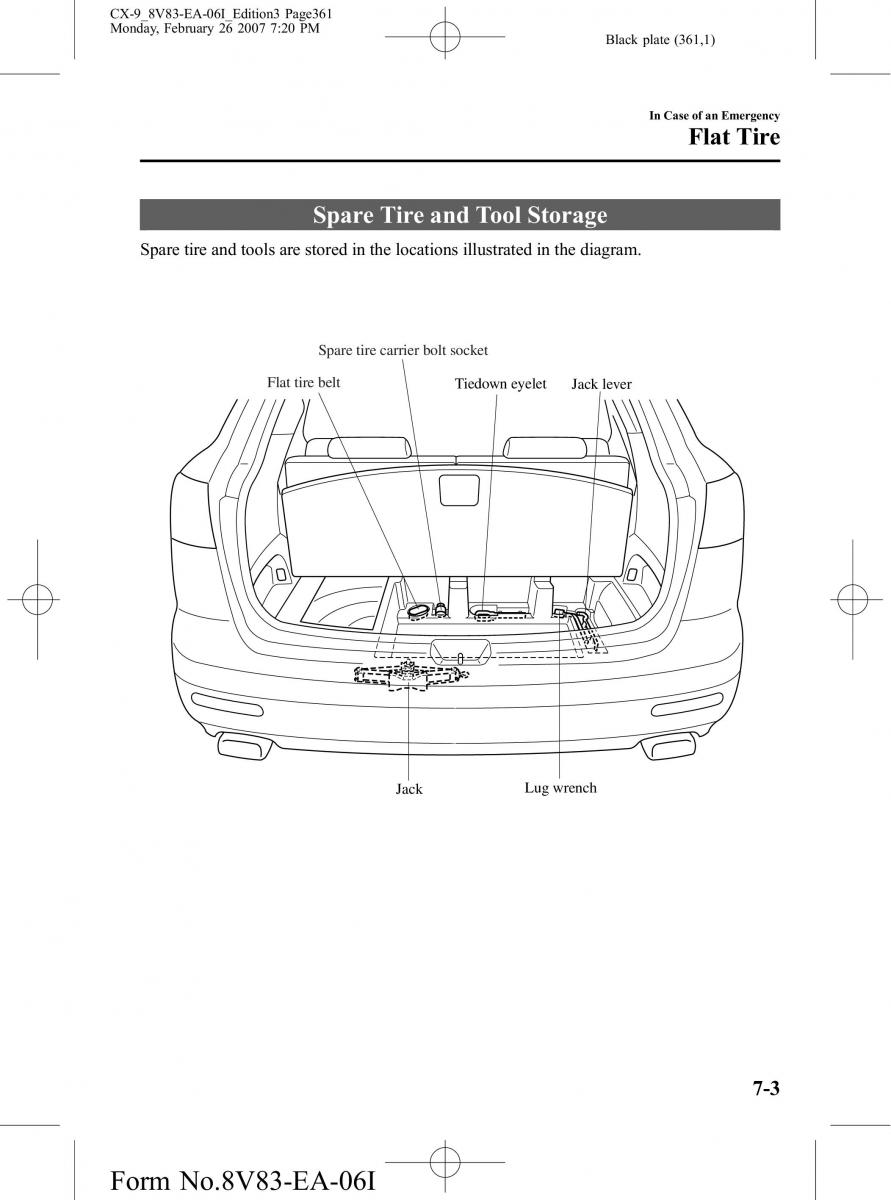 Mazda CX 9 owners manual / page 361