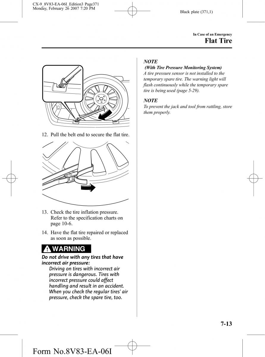 Mazda CX 9 owners manual / page 371