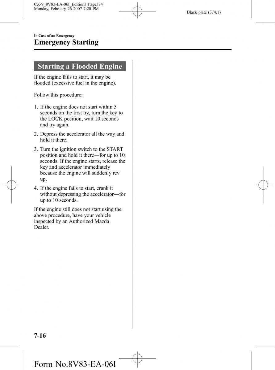 Mazda CX 9 owners manual / page 374