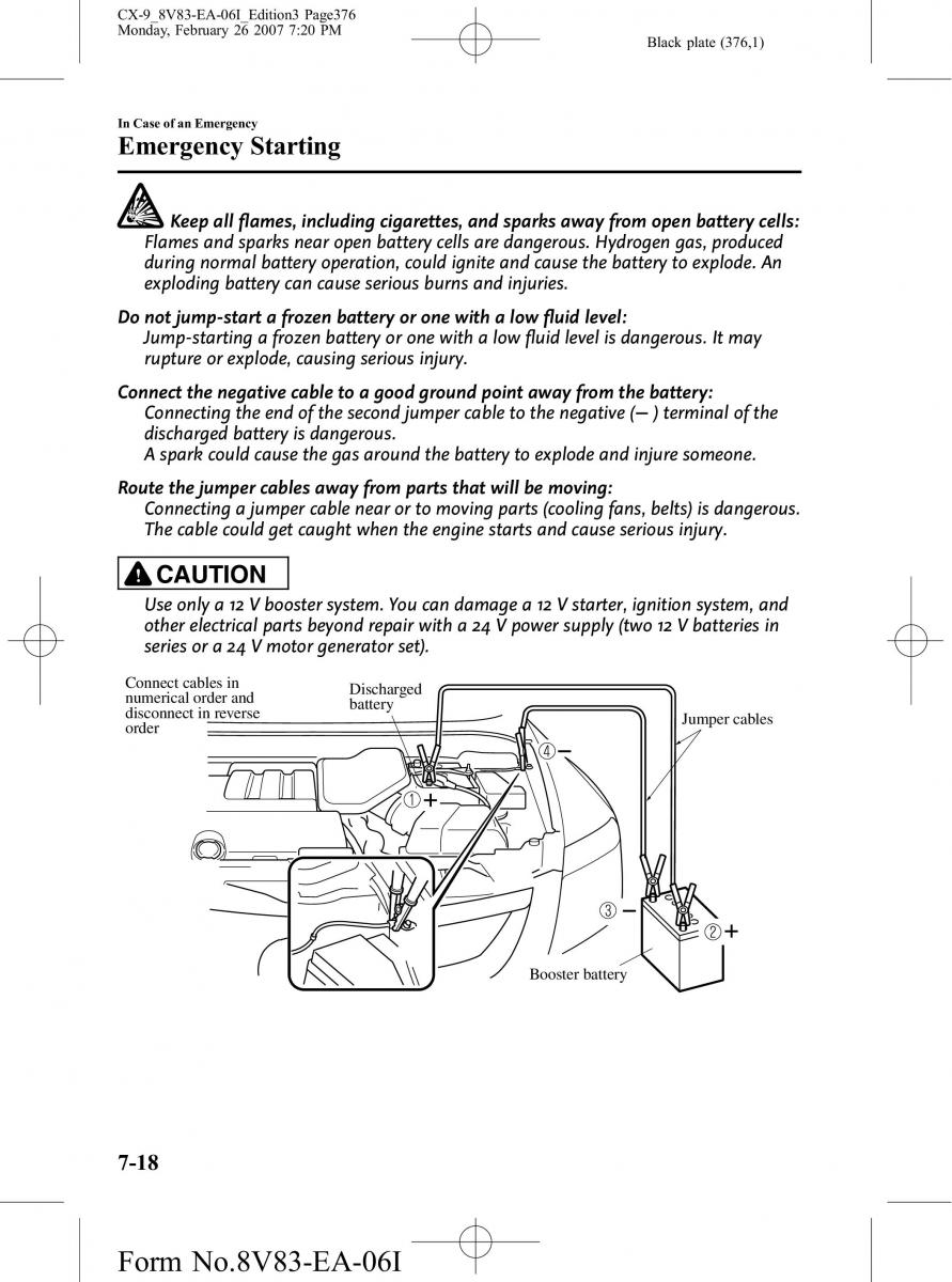 Mazda CX 9 owners manual / page 376