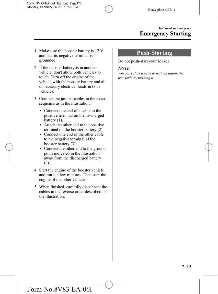 Mazda CX 9 owners manual / page 377