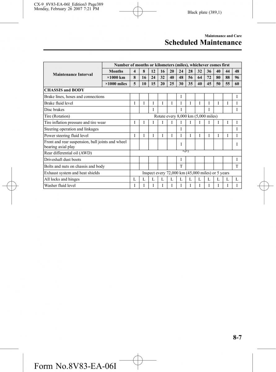 Mazda CX 9 owners manual / page 389