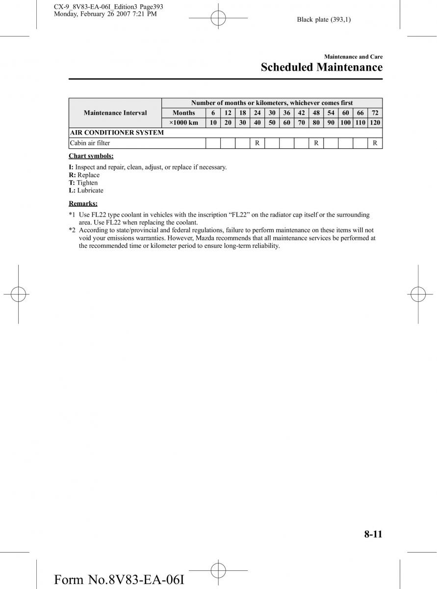 Mazda CX 9 owners manual / page 393