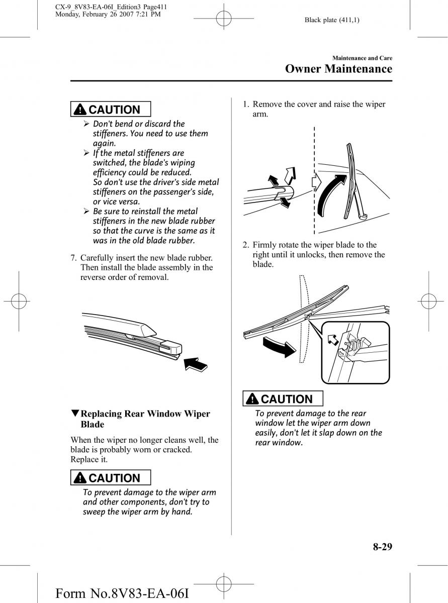 Mazda CX 9 owners manual / page 411