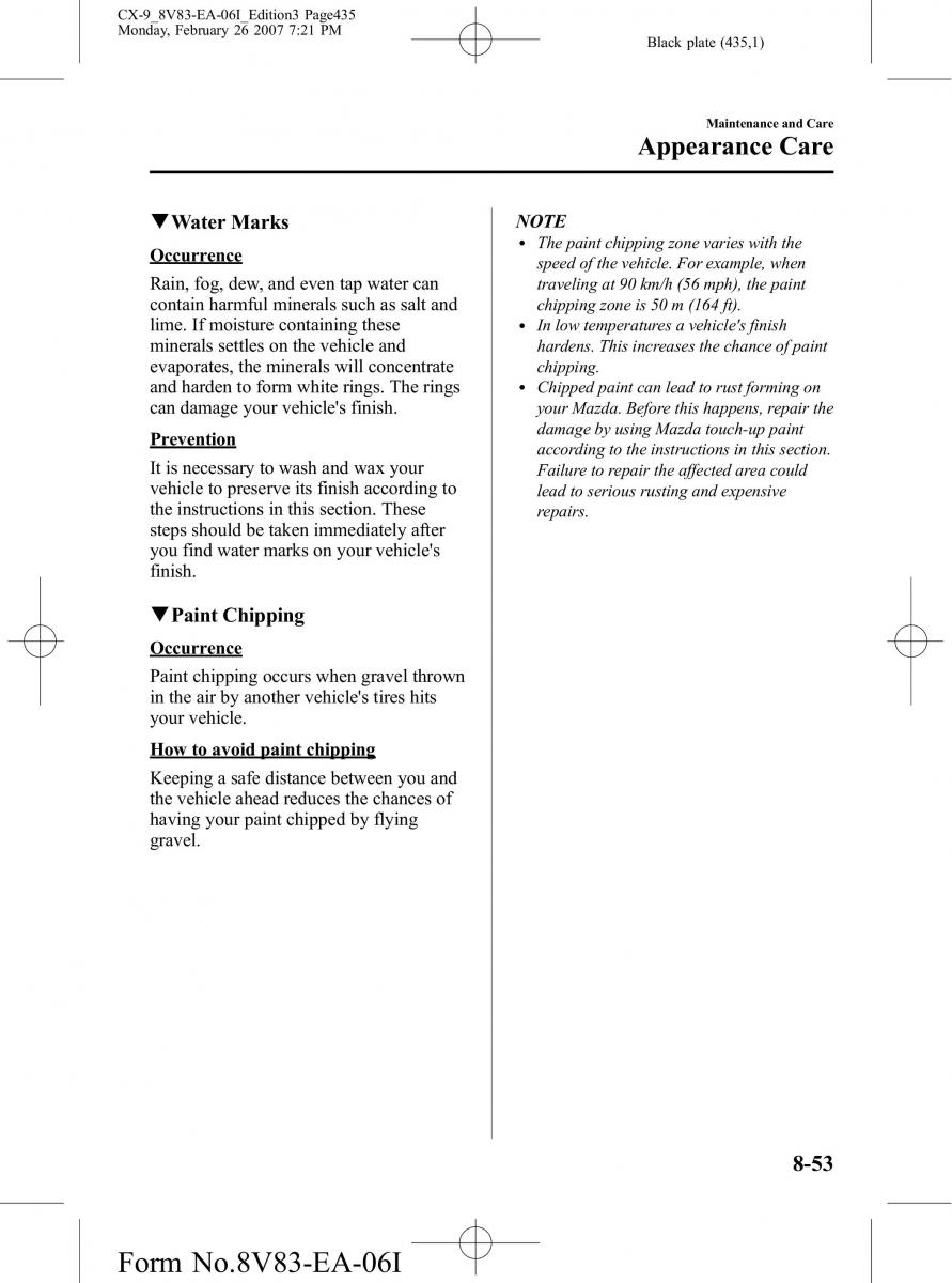 Mazda CX 9 owners manual / page 435