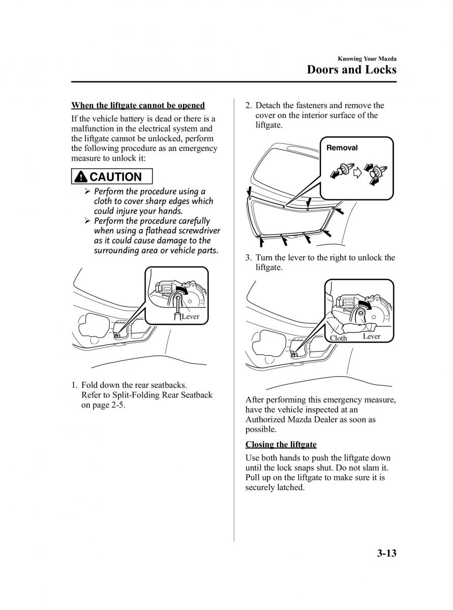 Mazda 2 III Demio owners manual / page 81