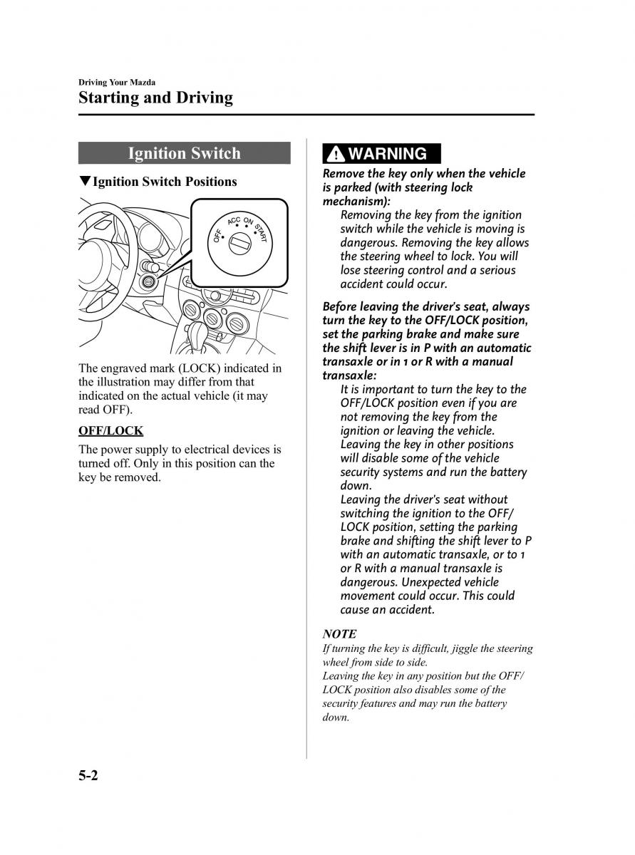 Mazda 2 III Demio owners manual / page 108