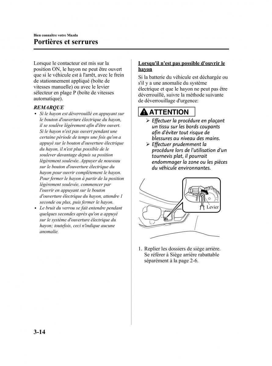 Mazda 2 III Demio owners manual manuel du proprietaire / page 91