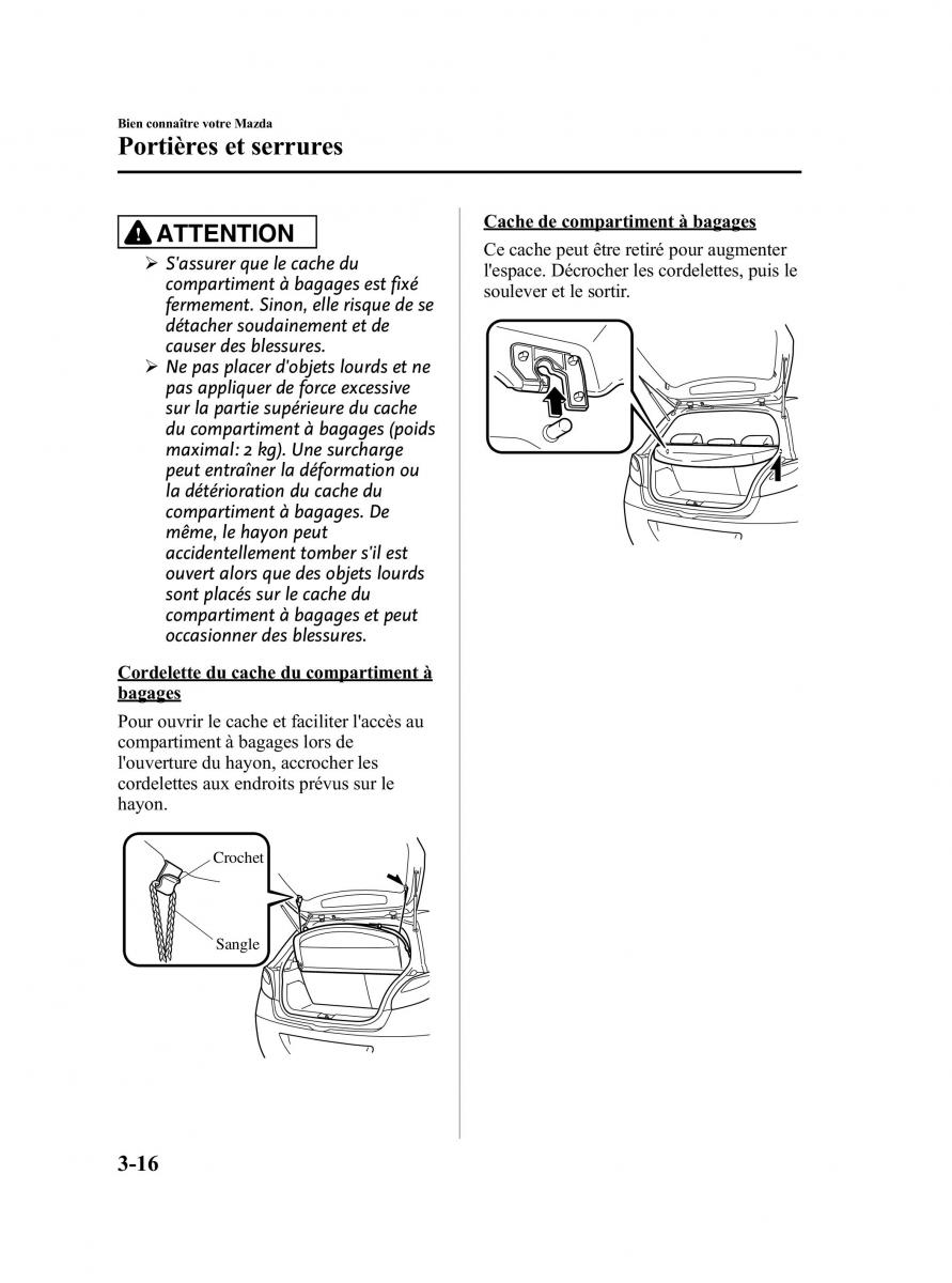 Mazda 2 III Demio owners manual manuel du proprietaire / page 93