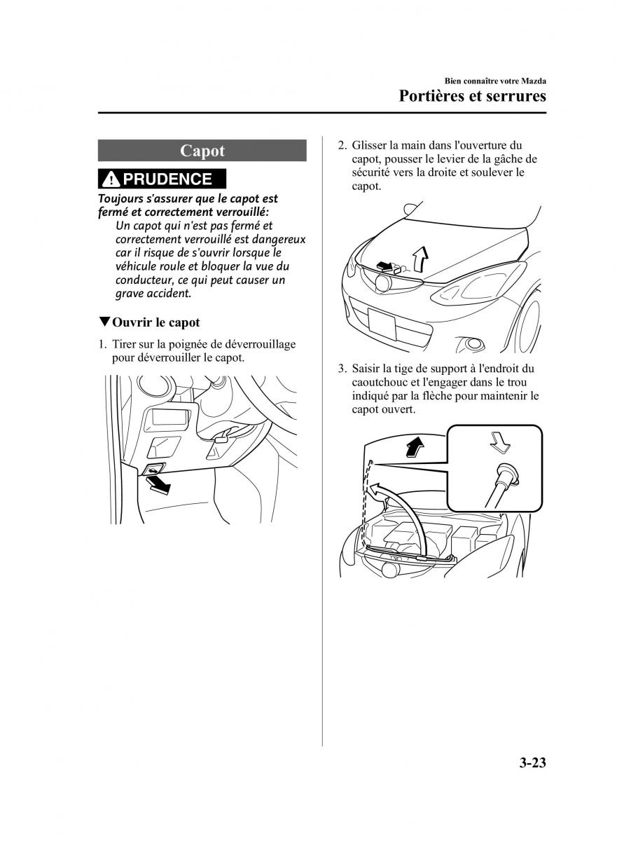 Mazda 2 III Demio owners manual manuel du proprietaire / page 100