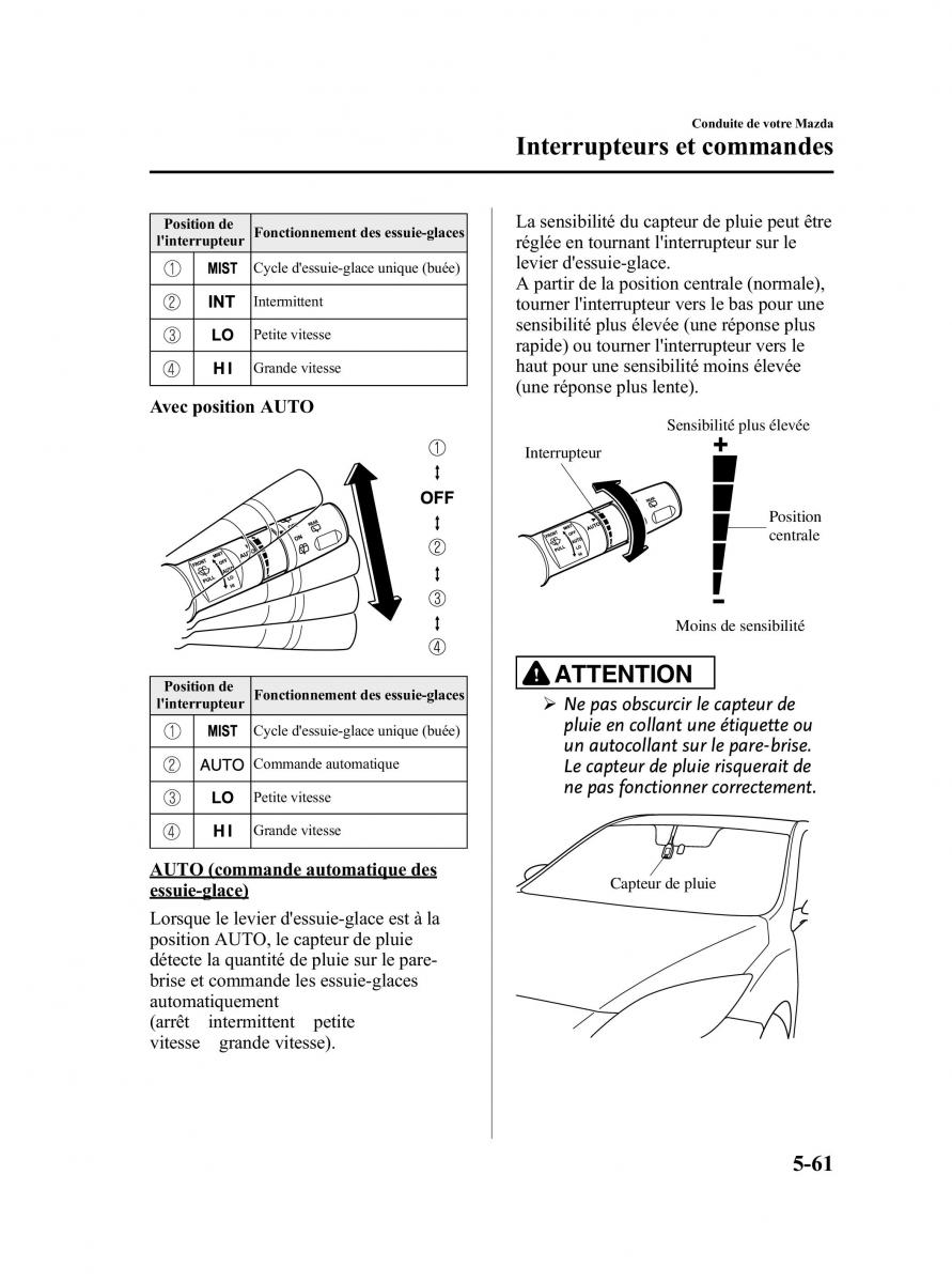 Mazda 2 III Demio owners manual manuel du proprietaire / page 182