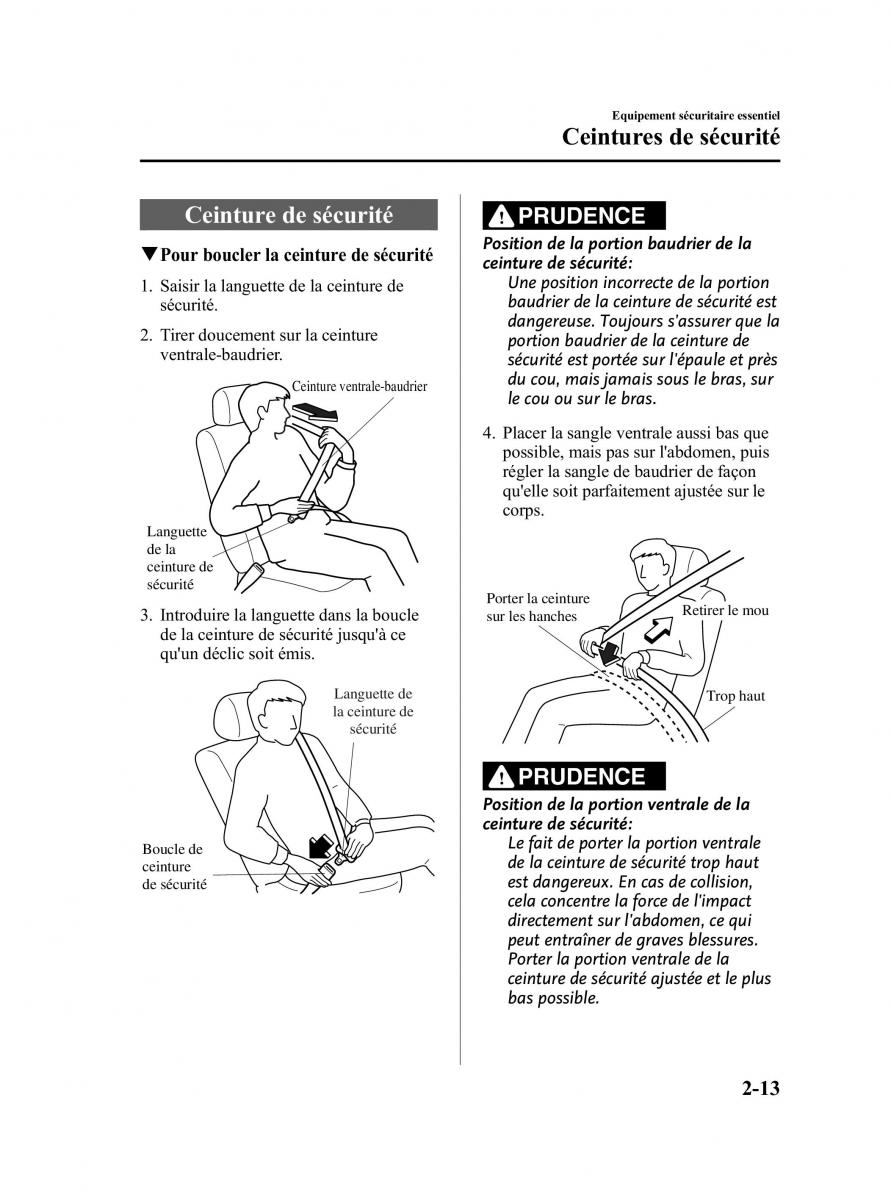 Mazda 2 III Demio owners manual manuel du proprietaire / page 26