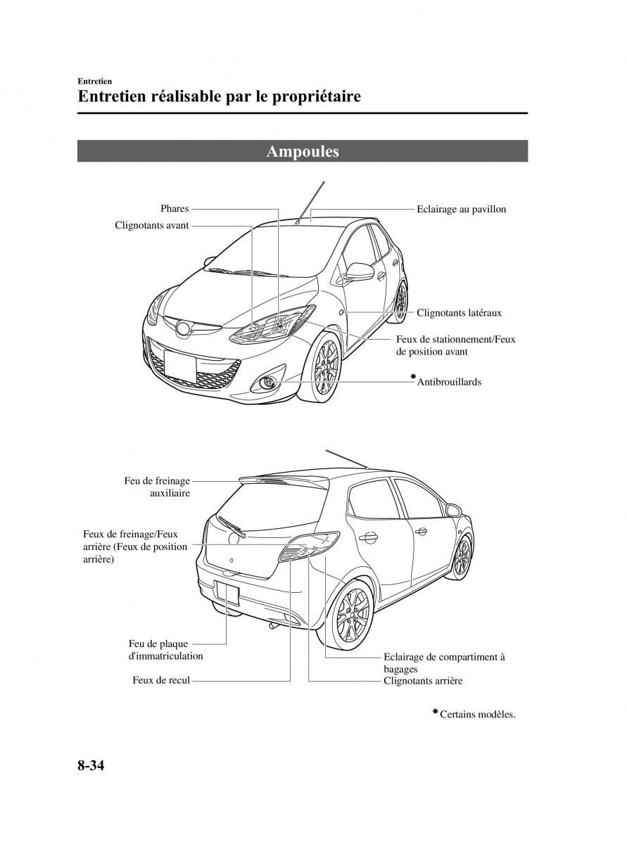 Mazda 2 III Demio owners manual manuel du proprietaire / page 293