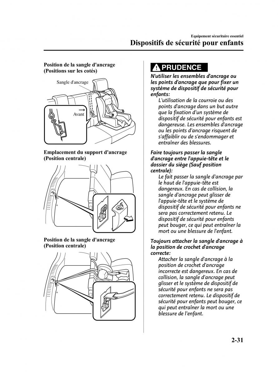 Mazda 2 III Demio owners manual manuel du proprietaire / page 44