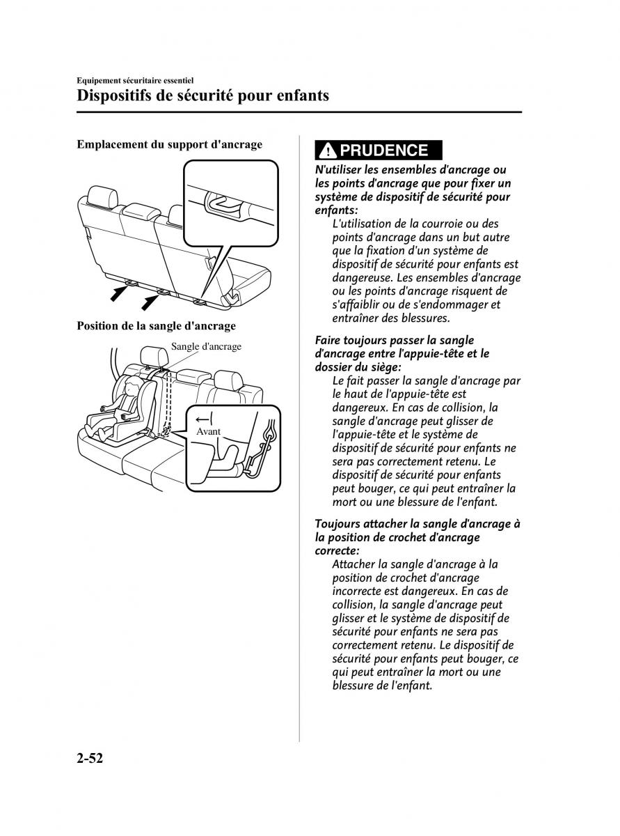 Mazda CX 9 owners manual manuel du proprietaire / page 64