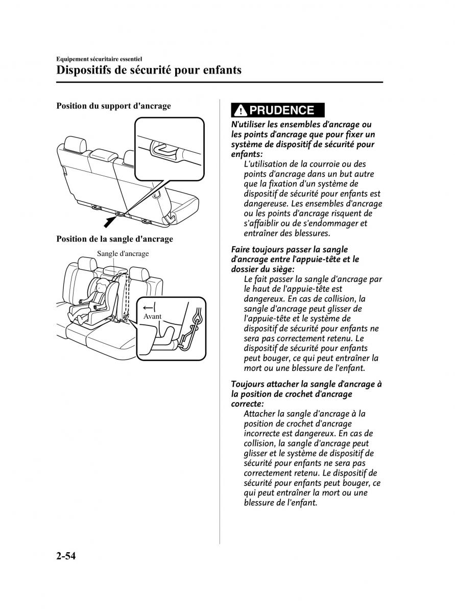 Mazda CX 9 owners manual manuel du proprietaire / page 66