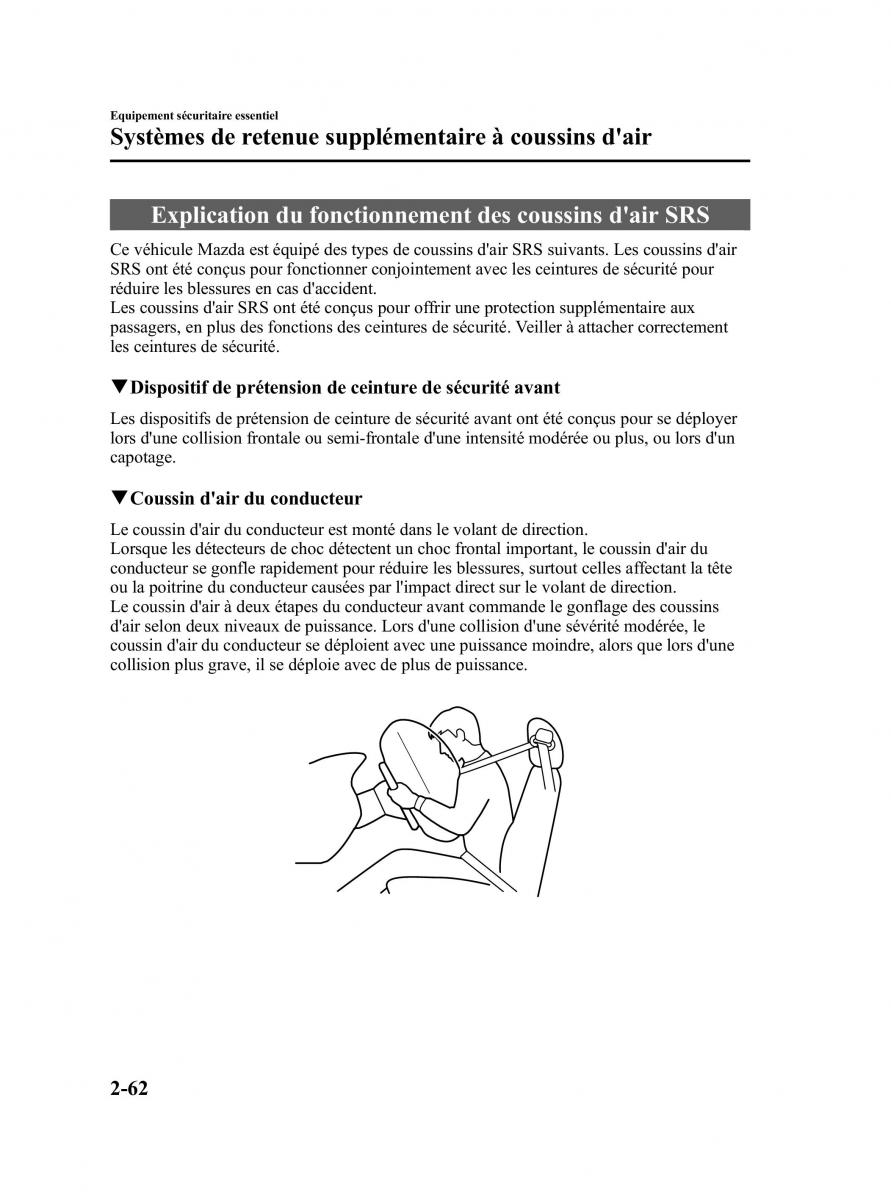 Mazda CX 9 owners manual manuel du proprietaire / page 74