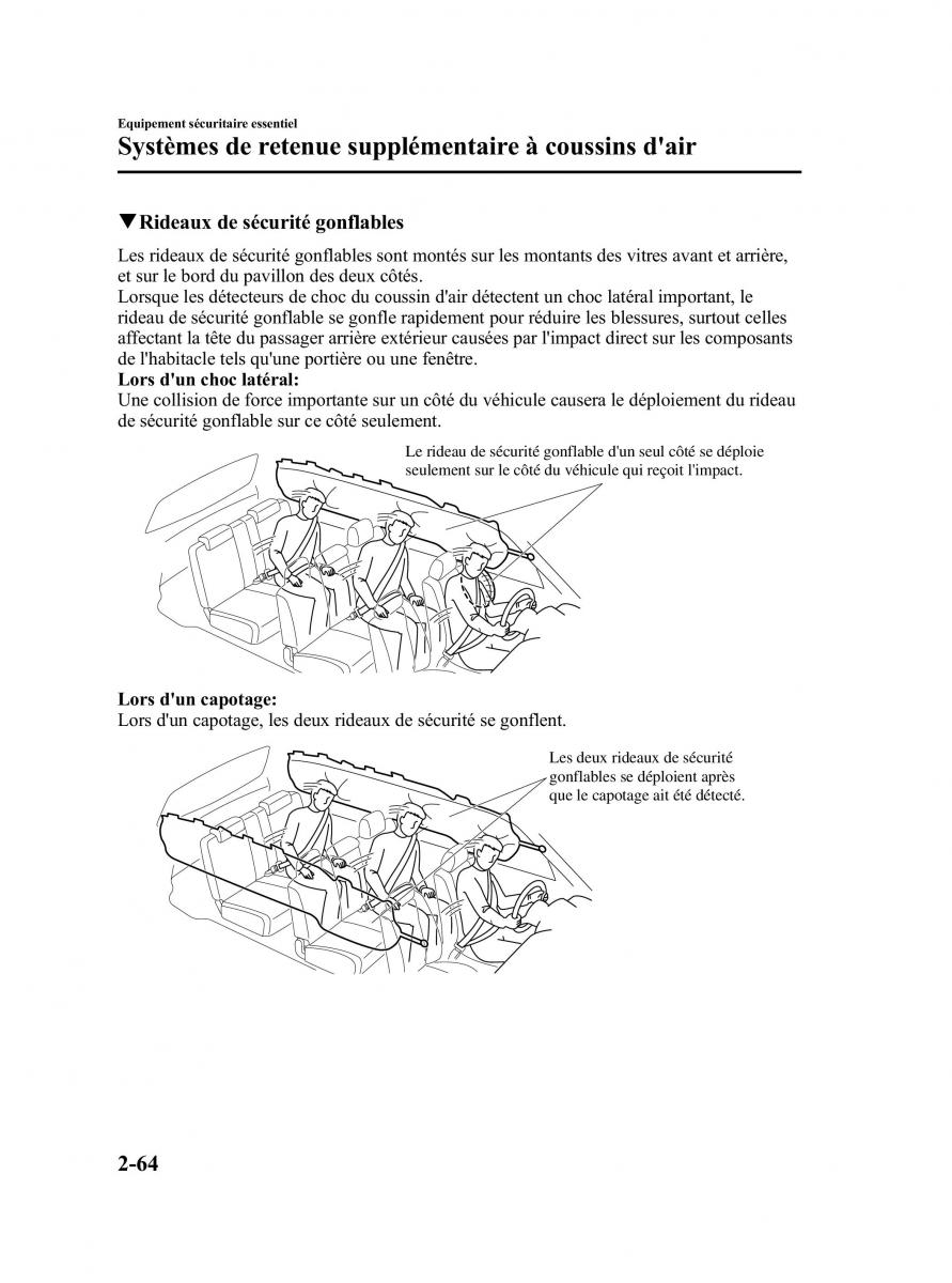 Mazda CX 9 owners manual manuel du proprietaire / page 76